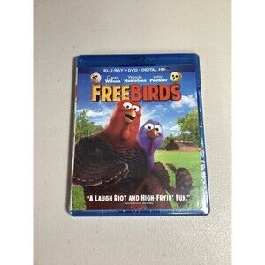 Free Birds Blu-ray/DVD W/Slipcover New Sealed Owen Wilson, Woody Harrelson